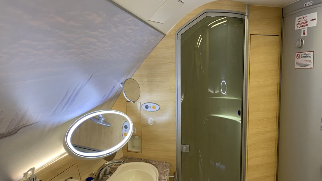 Emirates First Class Airbus A380 Shower Spa 2