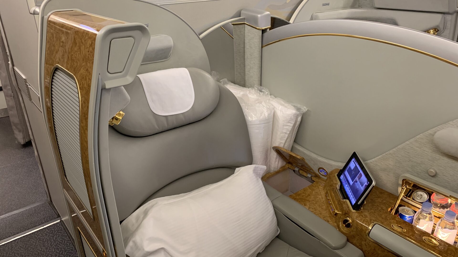 Emirates First Class Airbus A380 Sitz 1