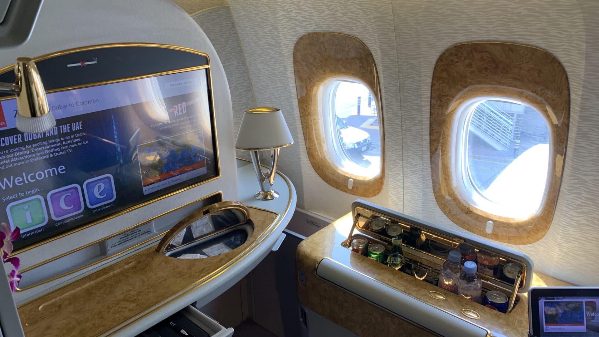 Emirates First Class Boeing 777 Sitz 2