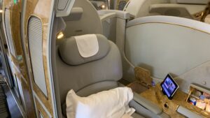 Emirates First Class Boeing 777 Sitz