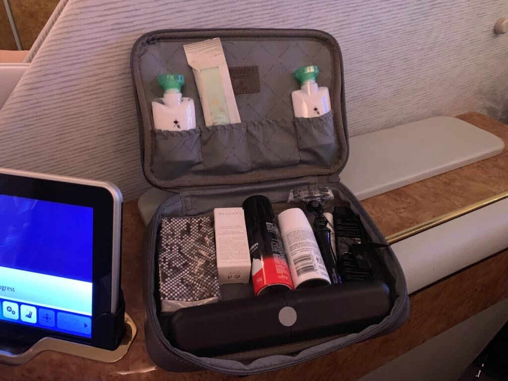 Emirates First Clas Airbus A380 Amenity Kit