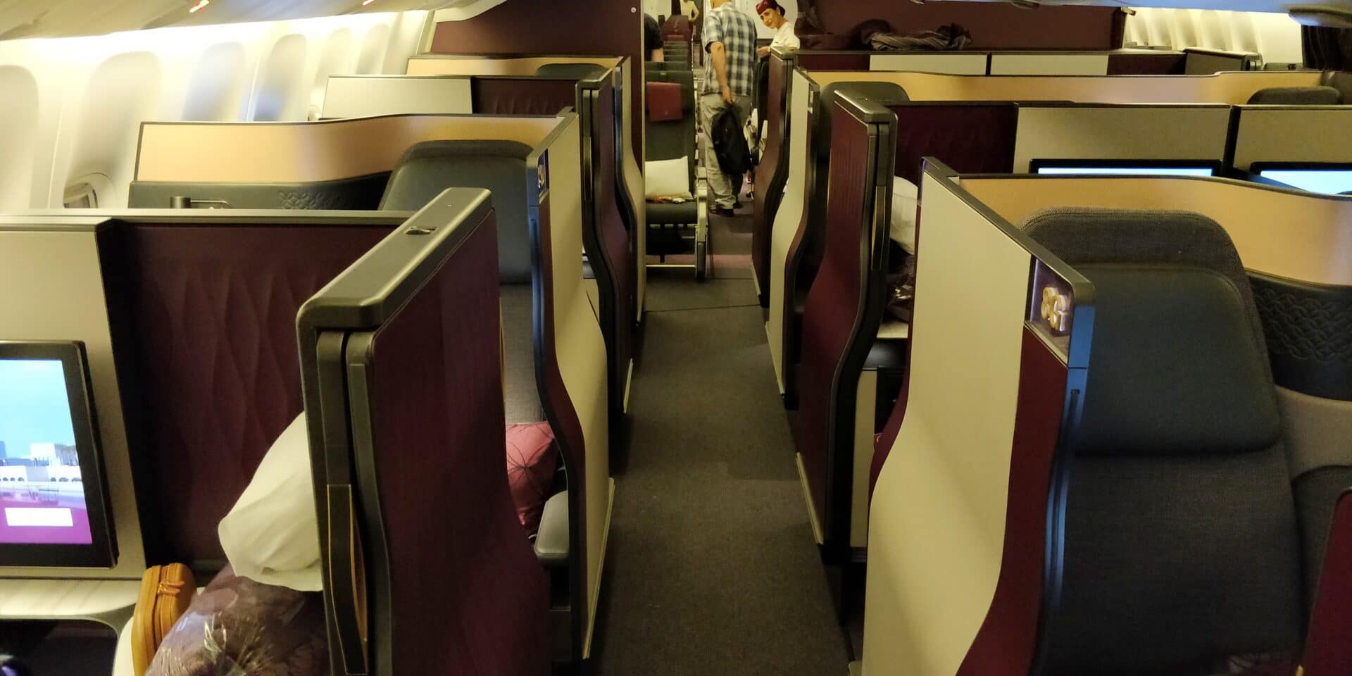 Qatar Airways QSuite Business Class Kabine
