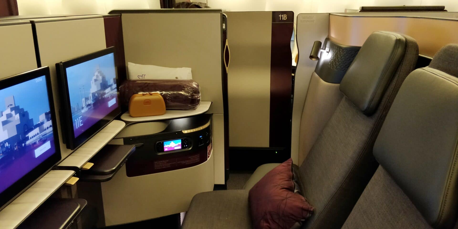 Qatar Airways QSuite Business Class Sitz 7