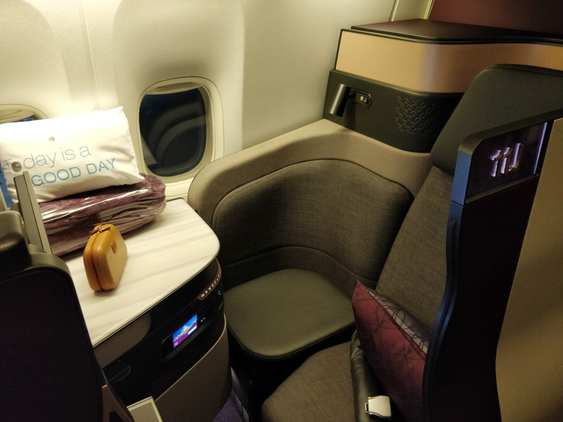 Qatar Airways QSuite Business Class Sitz 9