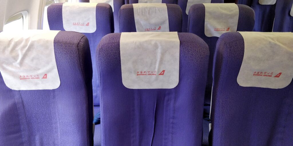 Shanghai Airlines Economy Class Kurzstrecke Sitz 6