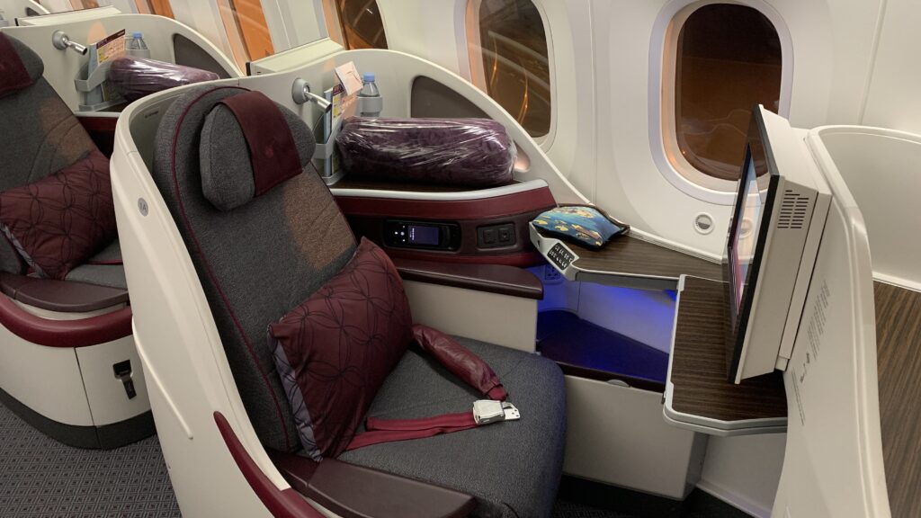 Qatar Airways Business Class Boeing 787-8 Sitz