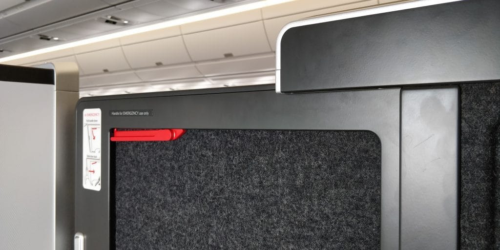 British Airways Business Class Airbus A350 Tür