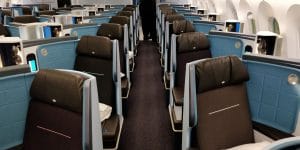 KLM Business Class Boeing 787 Kabine