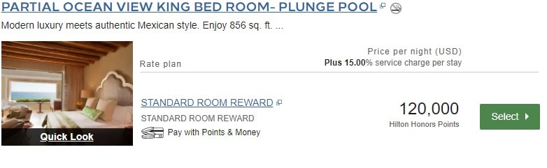 Waldorf Astoria Los Cabos Einlösung Punkte