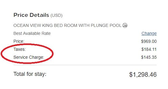 Zuschläge Waldorf Astoria Los Cabos