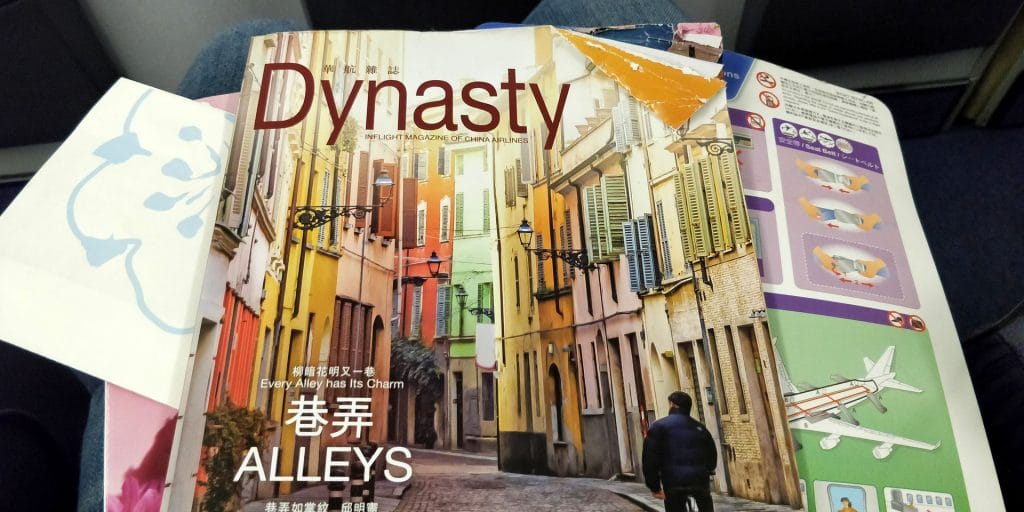 China Airlines Economy Class Kurz Und Mittelstrecke Magazine