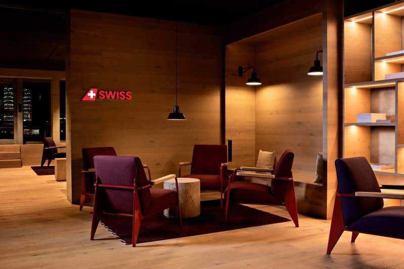 New York Swiss Renoviert First Und Business Class Lounge