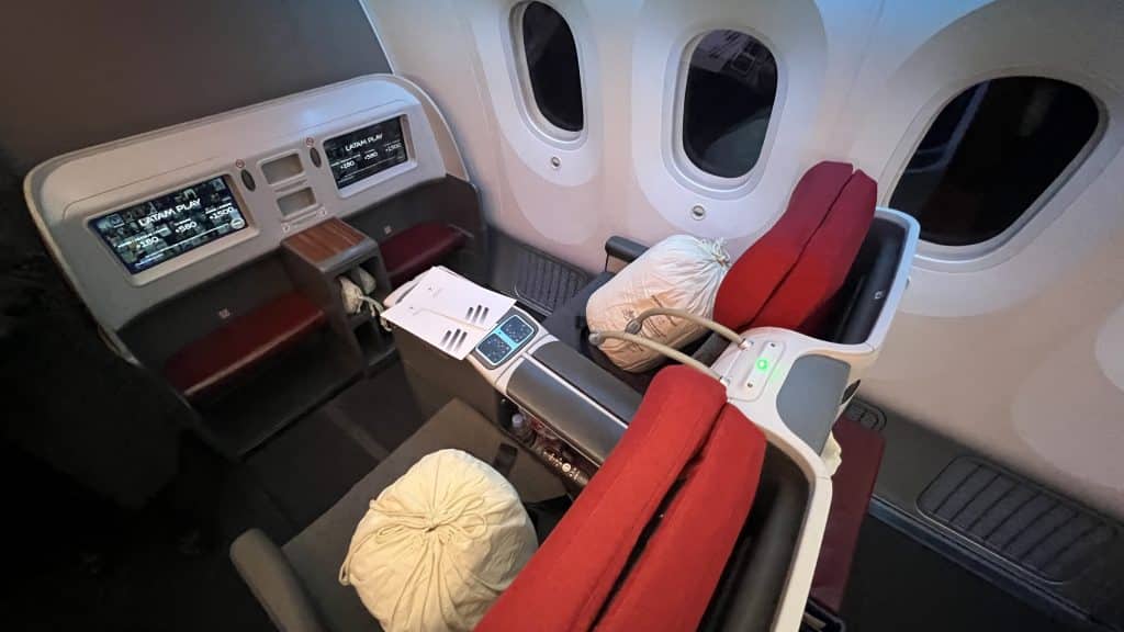 LATAM Business Class Boeing 787 Sitztrennung