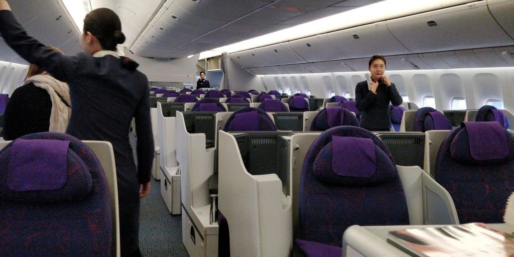 Air China Business Class Boeing 777 Sitz 1