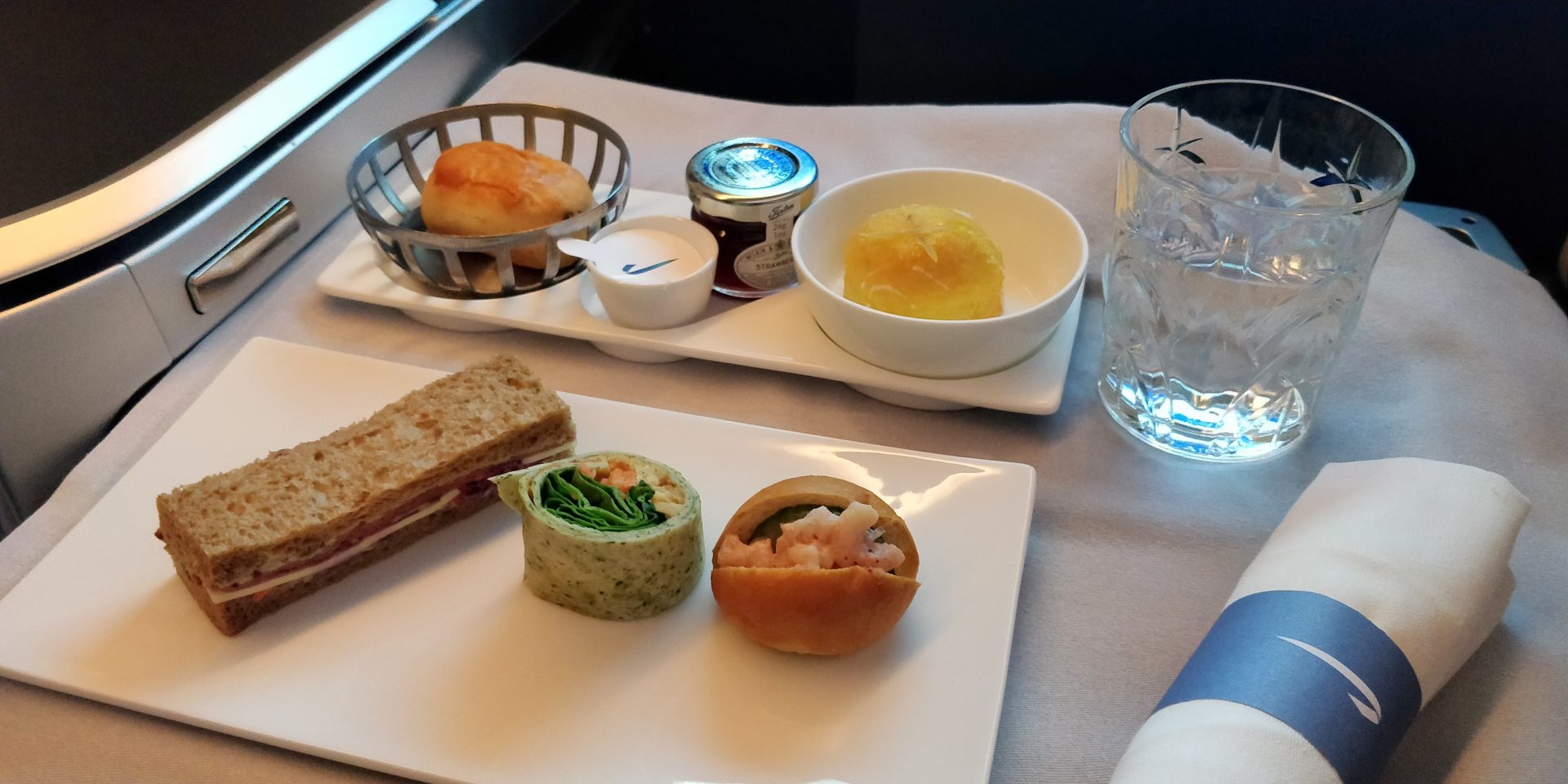 British Airways Business Class Airbus A350 Afternoon Tea 2