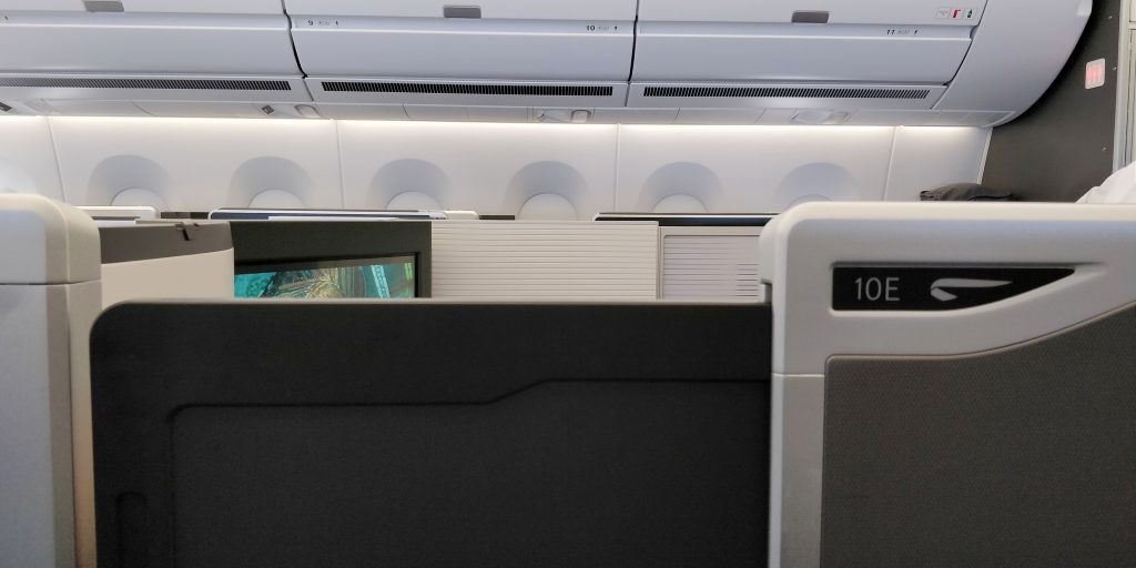 British Airways Business Class Airbus A350 Tür 3