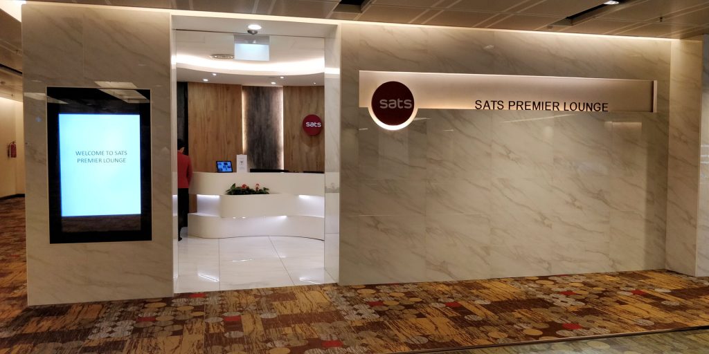 SATS Premier Lounge Singapur Eingang