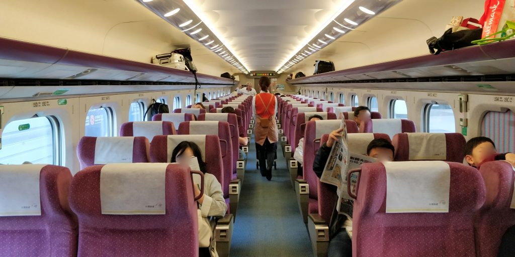 Taiwan Schnellzug Erste Klasse Kabine