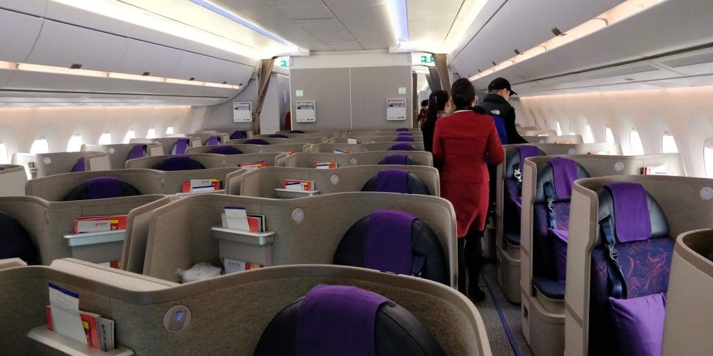 Air China Business Class Airbus A350 Sitz 1