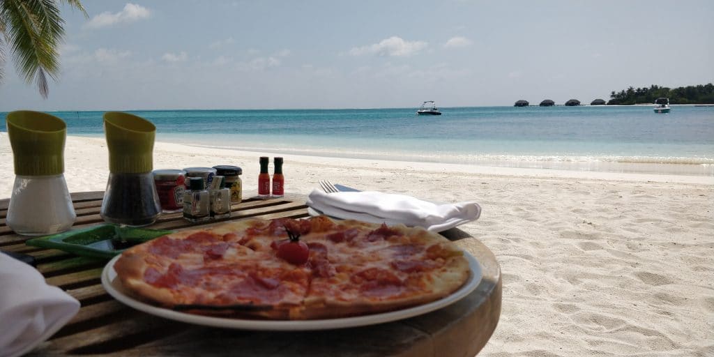 Conrad Malediven Pizza