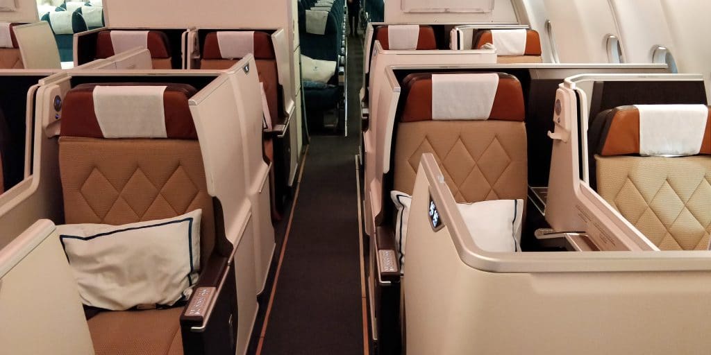Oman Air Business Class Airbus A330 Sitz 5