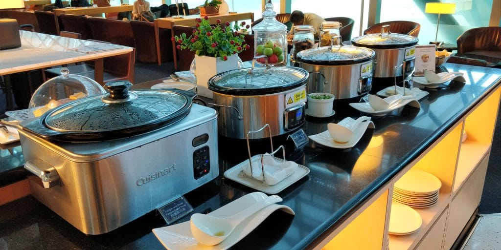 Singapore Airlines Lounge Taipeh Buffet 4