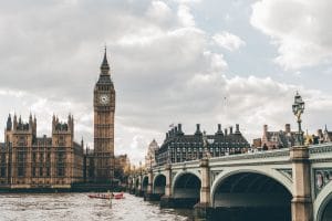 Skyline London Westminster Bridge