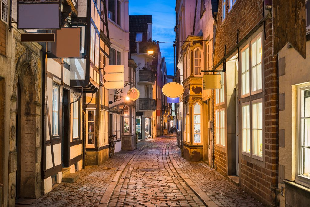 Historisches Schnoor Viertel In Bremen, Deutschland