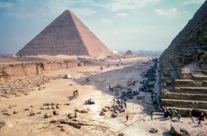 Ägypten Pyramide Touristen Ausblick