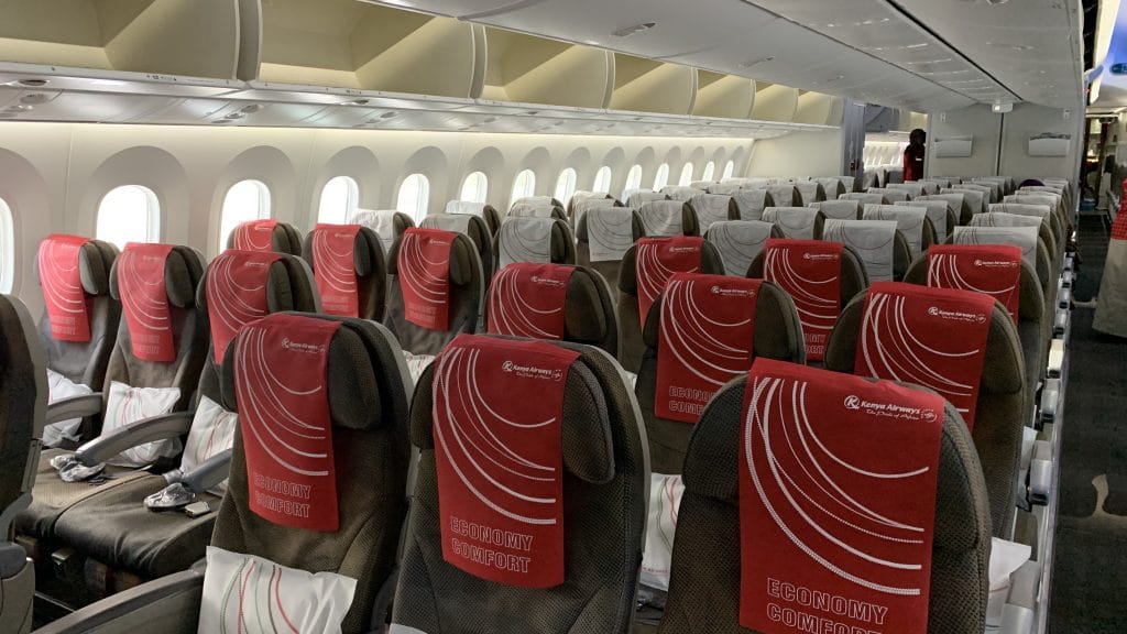 Keyna Airways Economy Class Langstrecke Boeing 787 Economy Comfort