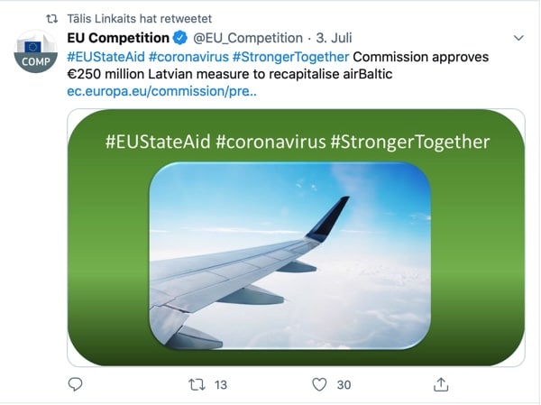 Twitter airBaltic EU