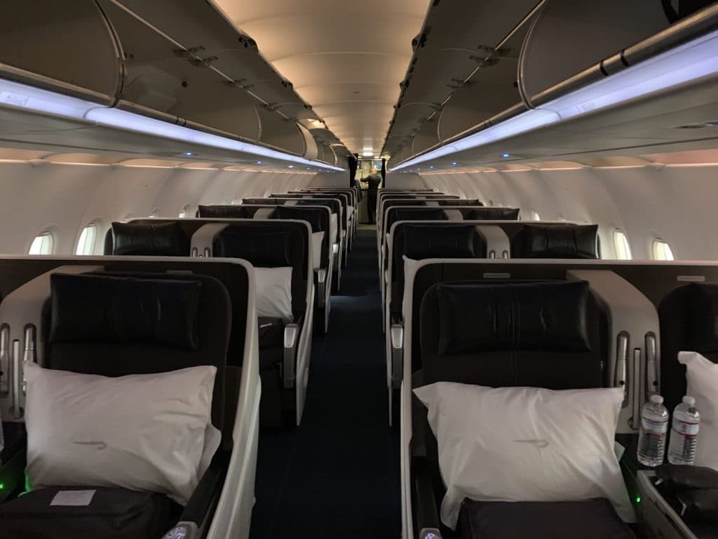 British Airways Airbus A318 Business Class Kabine