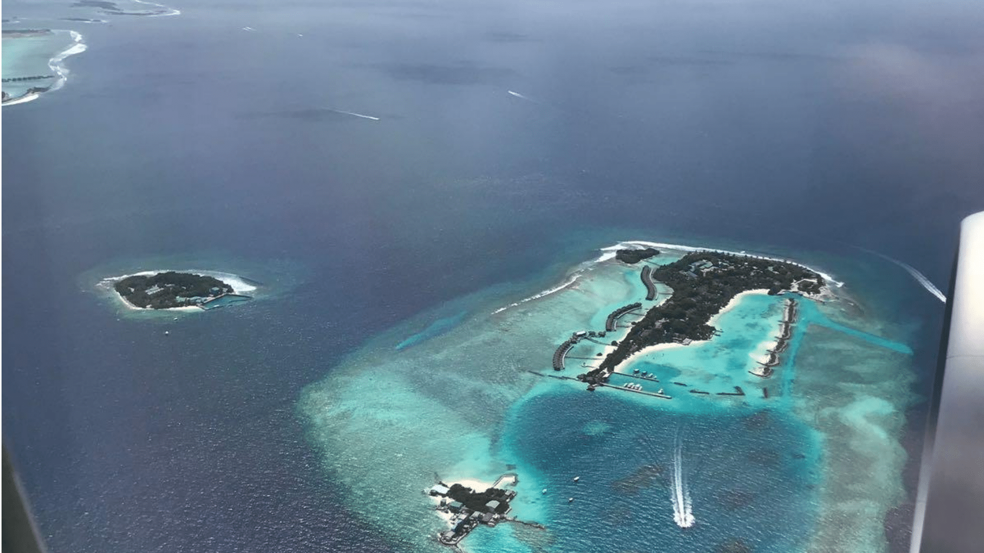Malediven Flugzeug Airplane View