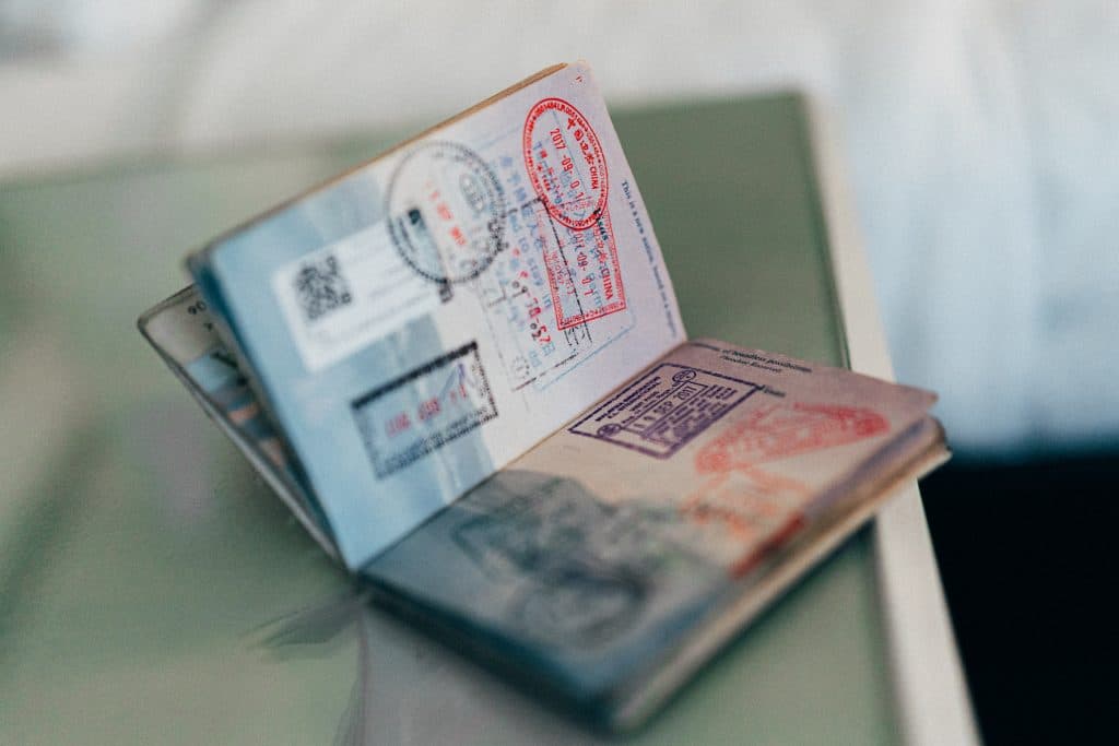 Reisepass Visa Stempel