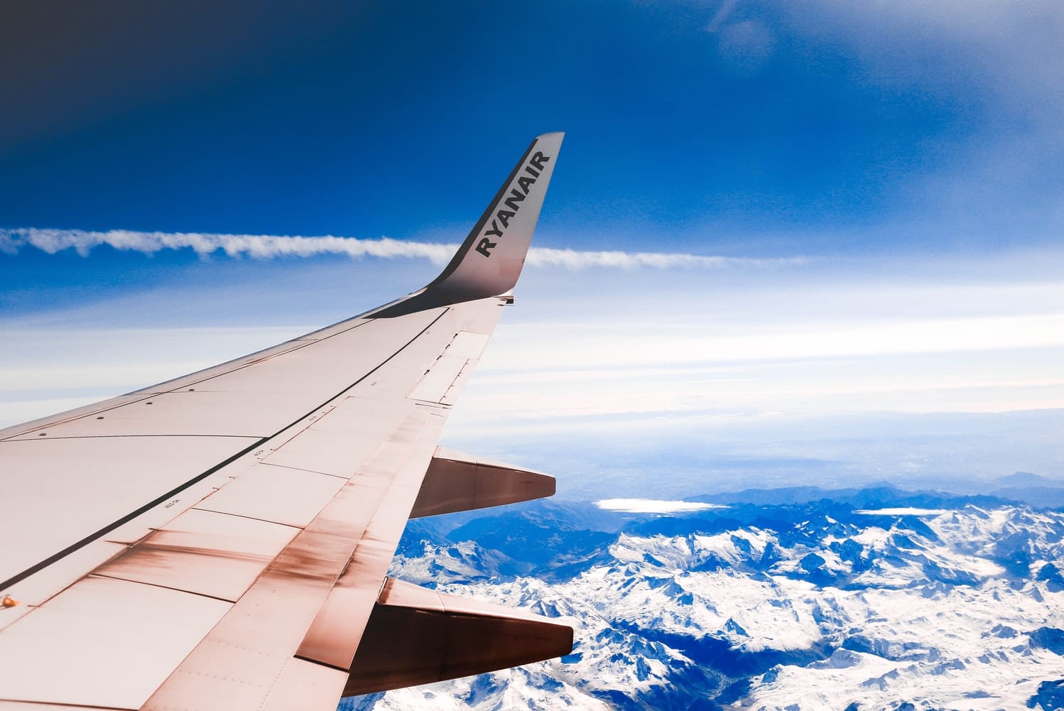 Ryanair Berge Himmel Wolken.ausblick