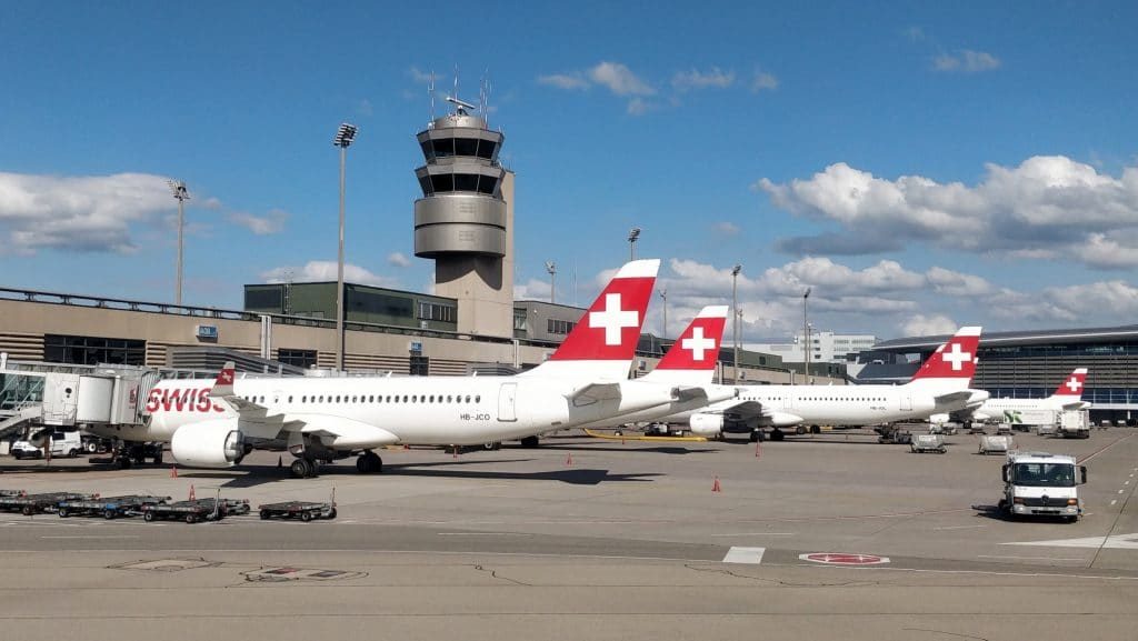 Swiss Flugzeuge Zürich Flughafen 1024x577