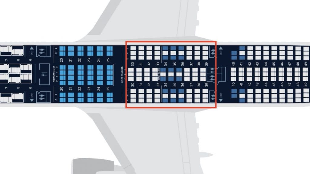 Delta A350 Seat Map Neu