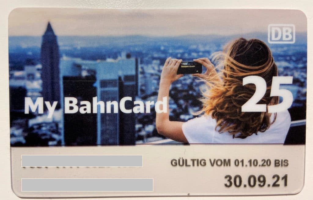 My BahnCard 25