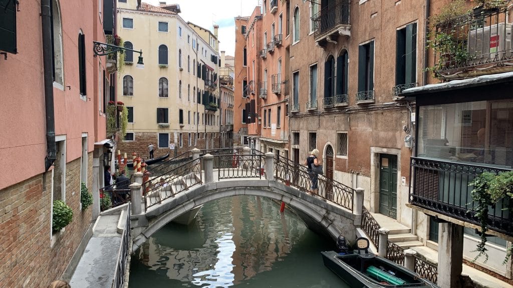 Splendid Venedig Brücke Vor Der Tür