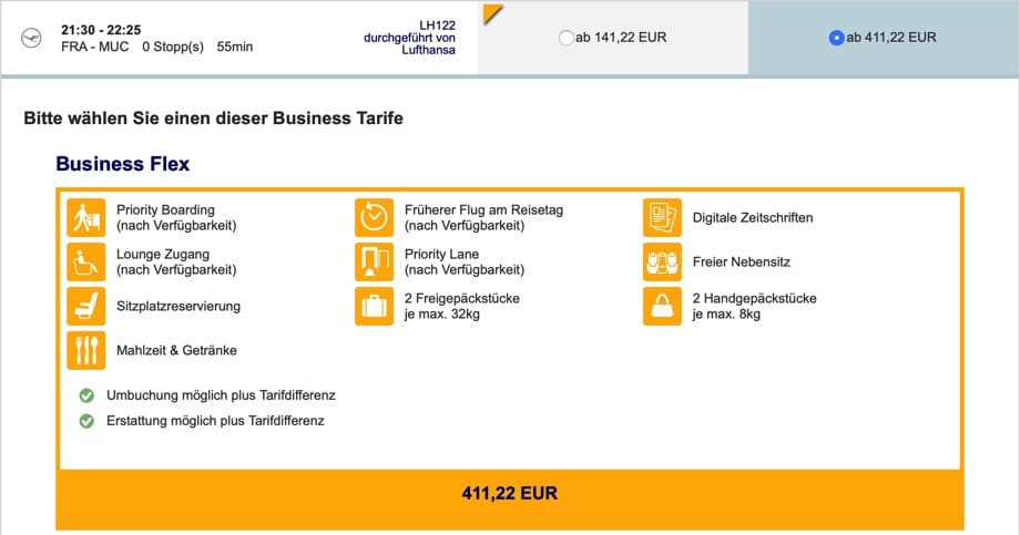 Lufthansa Booking
