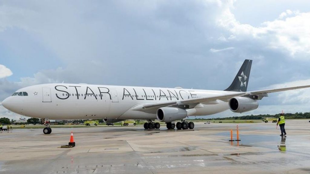 Airbus A340 In Star Livery Cropped