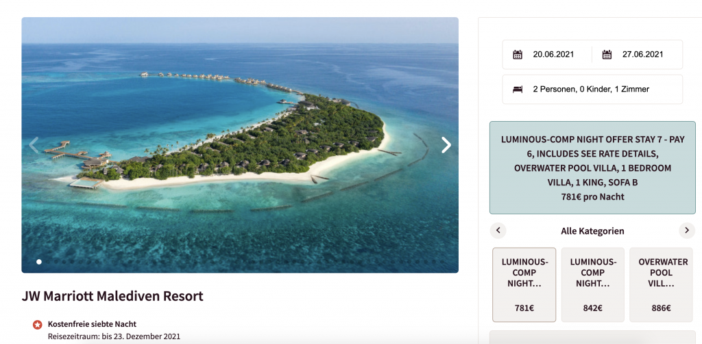 JW MArriott Maledives Resort
