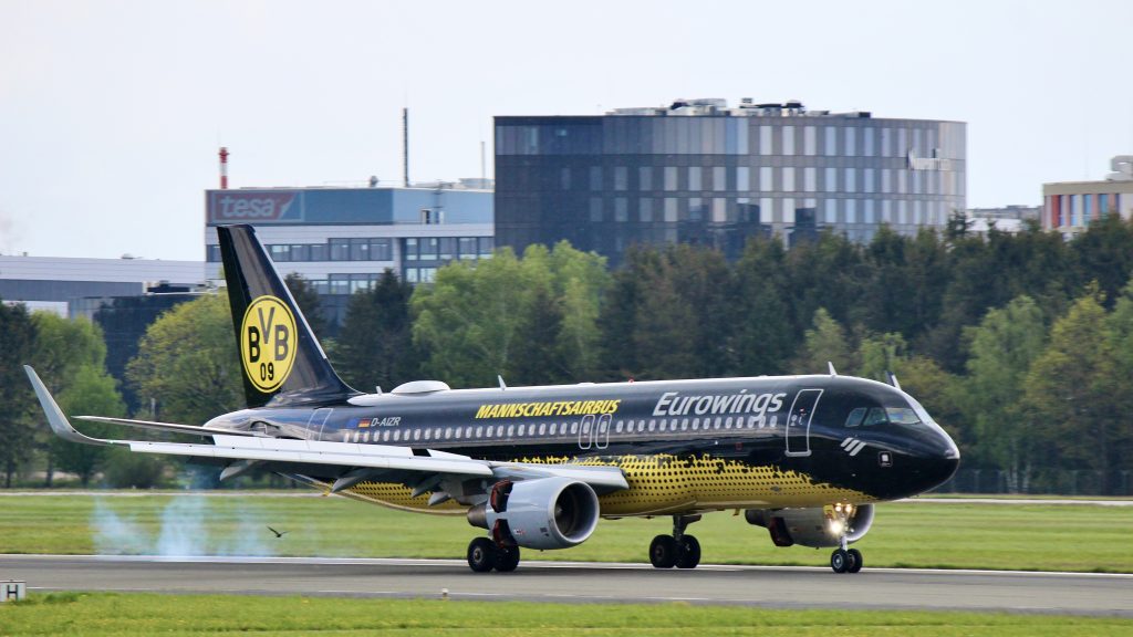 Eurowings Airbus A320 BVB Lackierung