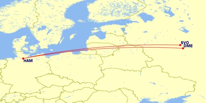S7 Airlines Moskau Domodedovo Hamburg