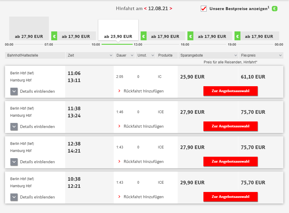 Deutsche Bahn Sparpreis ab 13,40 Euro | reisetopia