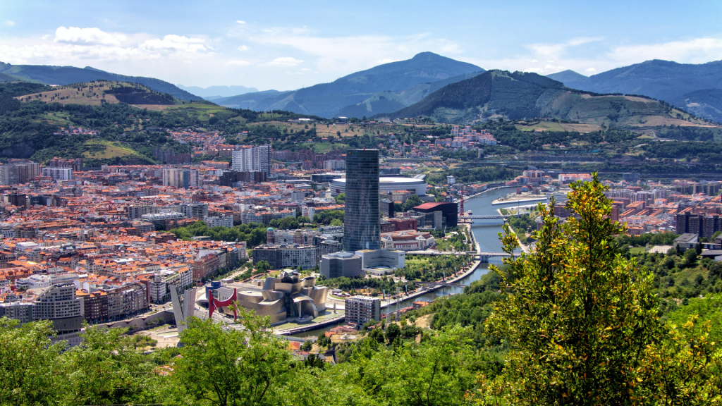 Blick Ueber Bilbao