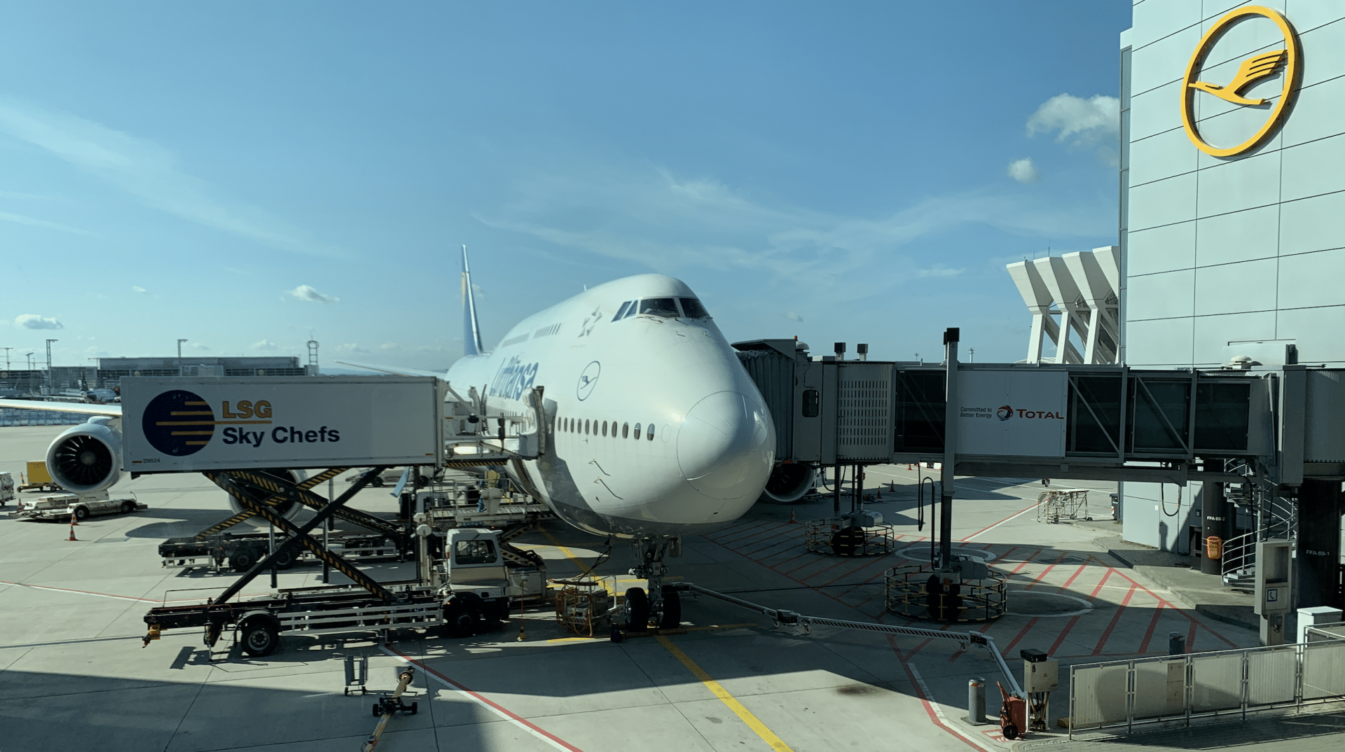 Lufthansa, Catering, Boeing 747, Flughafen Frankfurt