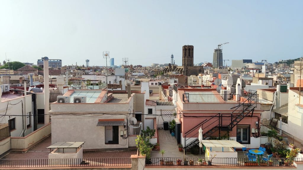 Kimpton Vividora Barcelona Rooftop Bar Ausblick