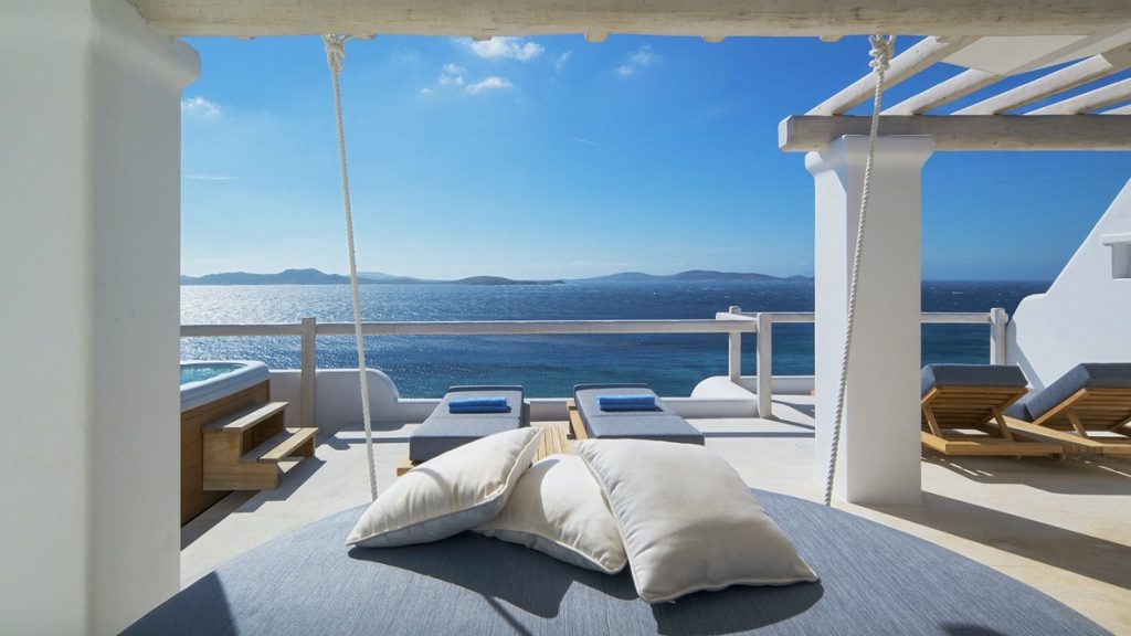Mykonos Grand Hotel Executive Sea View Suite mit Whirlpool 