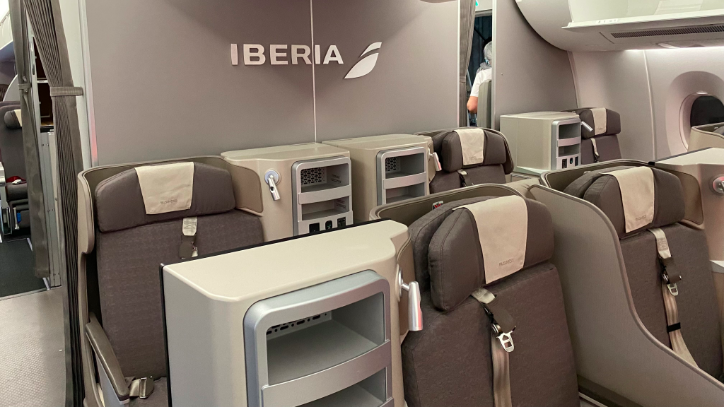 Iberia A350 Business Class Sitz